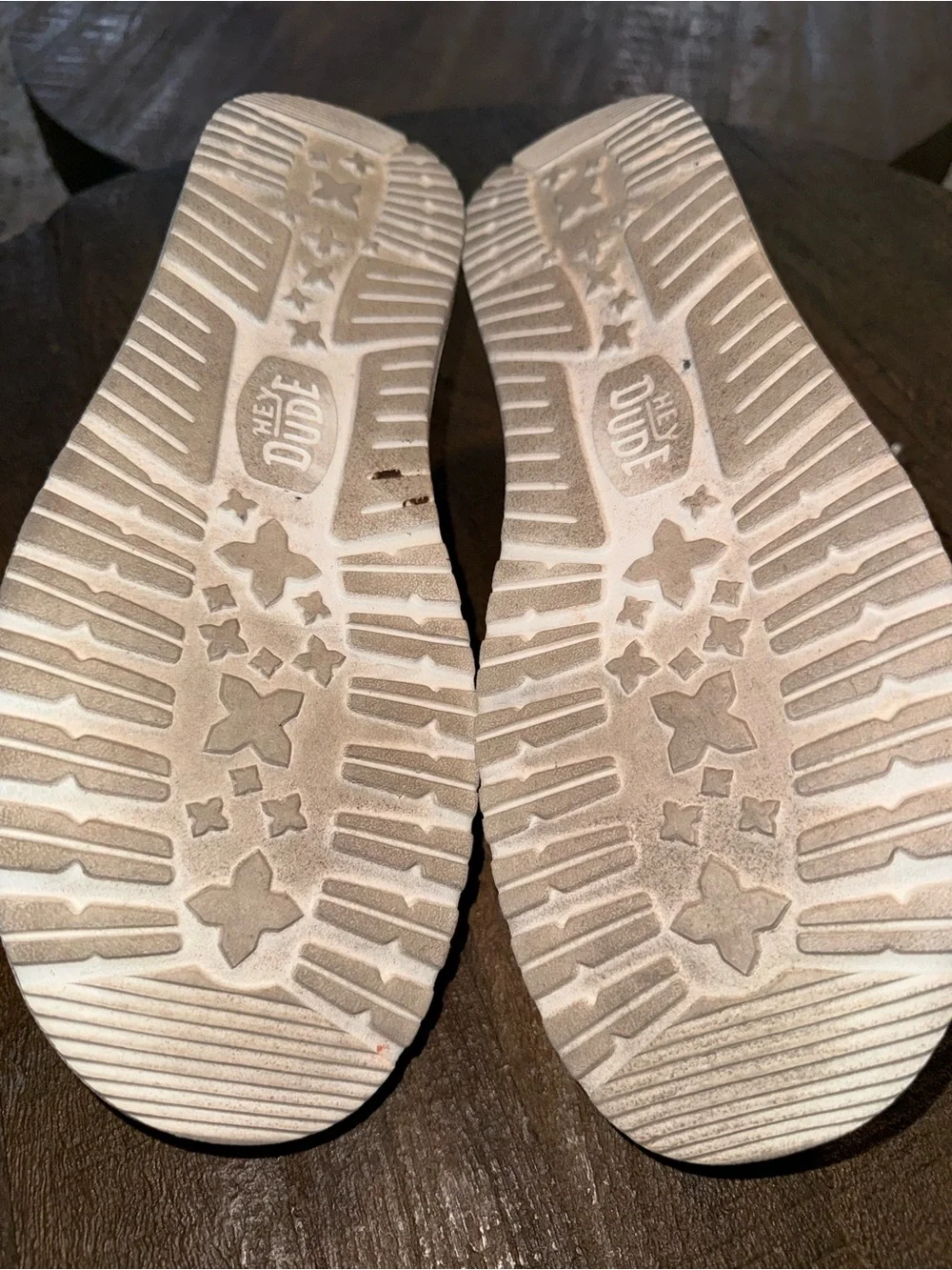 Hey Dude Gray Knit Slip-On Loafers